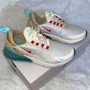 Women’s Nike Air Max 270 size 7.5 Color: Sail/ Archaeo pink copa-Rattan.